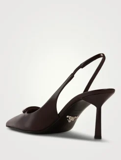 Leather Slingback Pumps