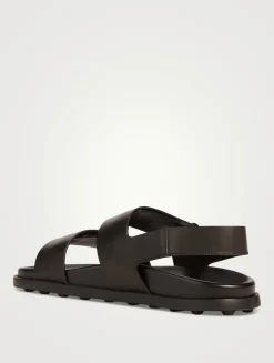 Leather Slingback Sandals