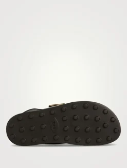 Leather Slingback Sandals