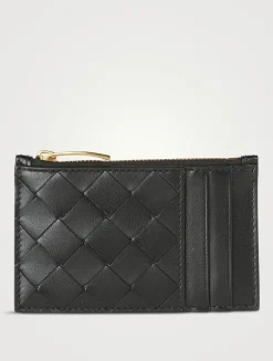 Leather Zip Card Case