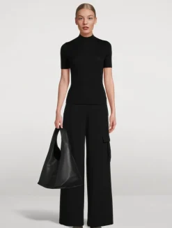 Leenda Regal Wool Mockneck Sweater