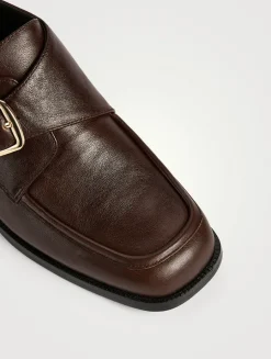 Lennox Leather Monk-Strap Loafers