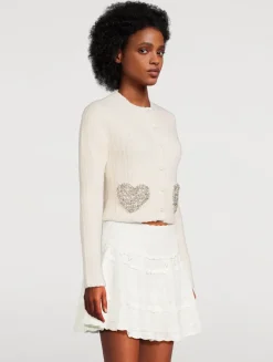 Leocadia Embellished-Heart Cardigan