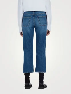 Lesley Straight-Leg Ankle Jeans