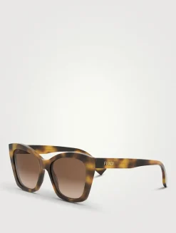 Lettering Square Sunglasses