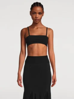 Lido Jersey Cropped Tank Top