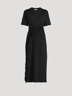 Lilia Ruffled T-Shirt Dress