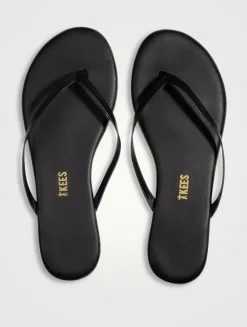 Lily Liners Leather Flip-Flops