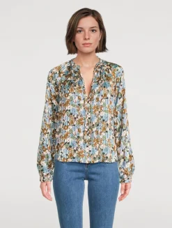 Linds Silk Blouse In Floral Print