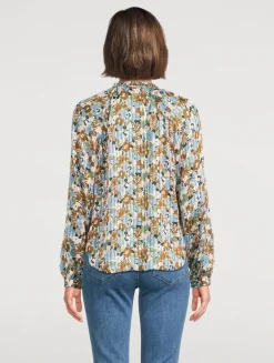 Linds Silk Blouse In Floral Print