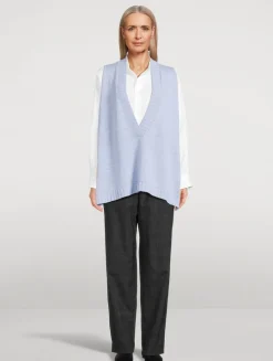 Linen Cotton Sweater Vest