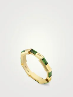 Link To Love 18K Gold Ring With Green Tourmaline