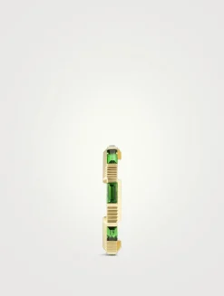 Link To Love 18K Gold Ring With Green Tourmaline