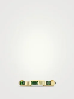 Link To Love 18K Gold Ring With Green Tourmaline