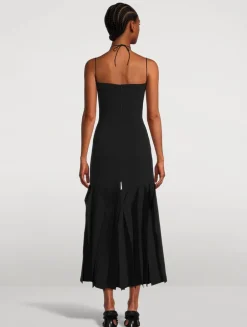 Lip Choker Midi Dress