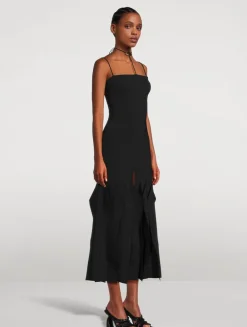 Lip Choker Midi Dress