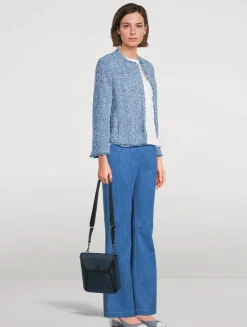 Little Anouk Leather Messenger Bag