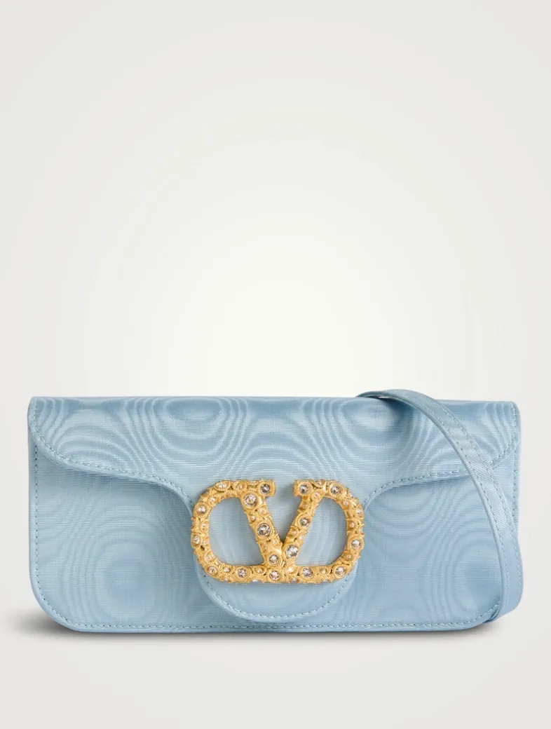Locò Moiré Fabric Clutch