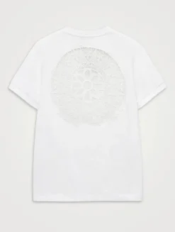 Loewe x Paula's Ibiza Anagram Lace-Trimmed T-Shirt