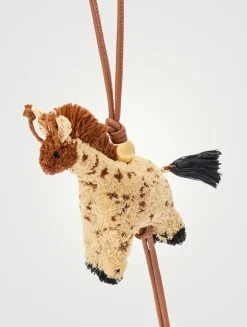 Loewe x Paula's Ibiza Giraffe Raffia Bag Charm