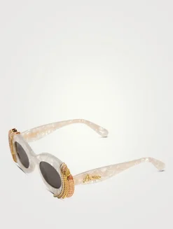 Loewe x Paula's Ibiza Oval Sunglasses