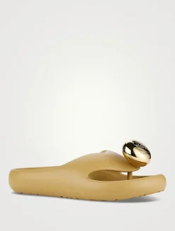 Loewe x Paula's Ibiza Pebble Foam Thong Sandals