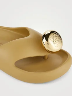 Loewe x Paula's Ibiza Pebble Foam Thong Sandals