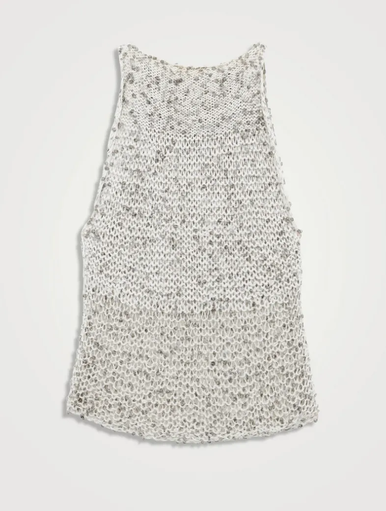 Loewe x Paula's Ibiza Sequin Knit Tank Top