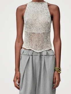 Loewe x Paula's Ibiza Sequin Knit Tank Top