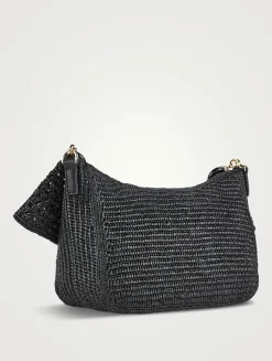 Loewe x Paula's Ibiza Small Ola Raffia Shoulder Bag
