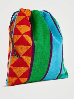 Loewe x Paula's Ibiza Terry Drawstring Pouch