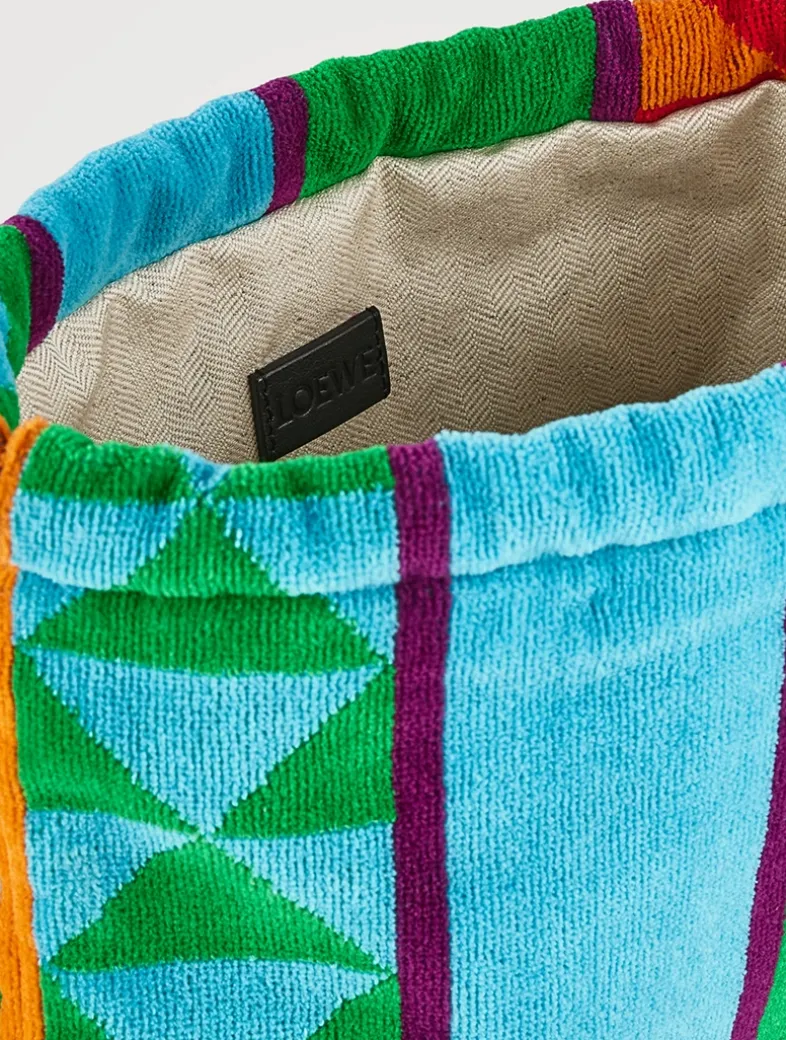 Loewe x Paula's Ibiza Terry Drawstring Pouch