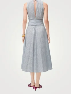 Loewe x Paula's Ibiza Tie-Front Midi Dress