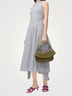Loewe x Paula's Ibiza Tie-Front Midi Dress