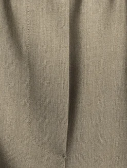 Logo-Elastic Wool Trousers