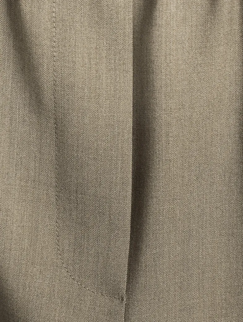 Logo-Elastic Wool Trousers