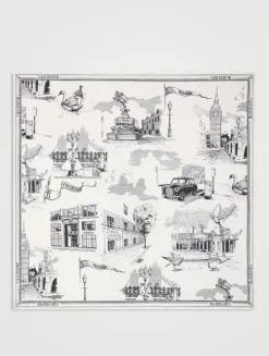London Landmarks Silk Scarf
