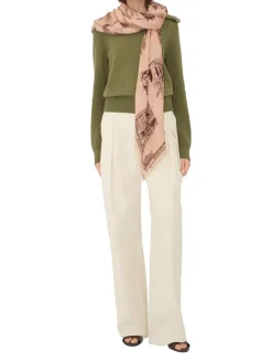 London Landmarks Wool Silk Scarf