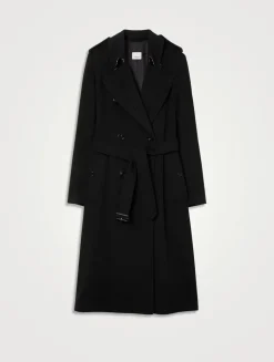 Long Cashmere Blend Kensington Trench Coat
