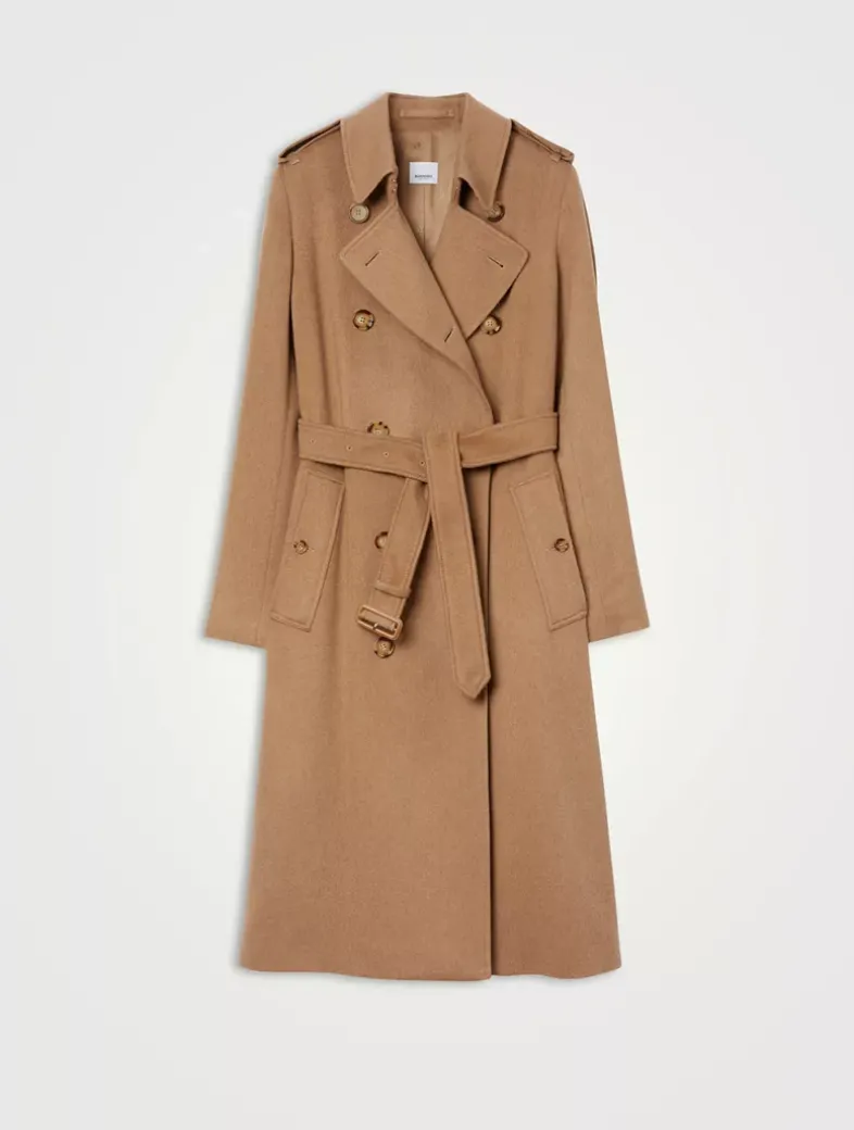 Long Cashmere Blend Kensington Trench Coat