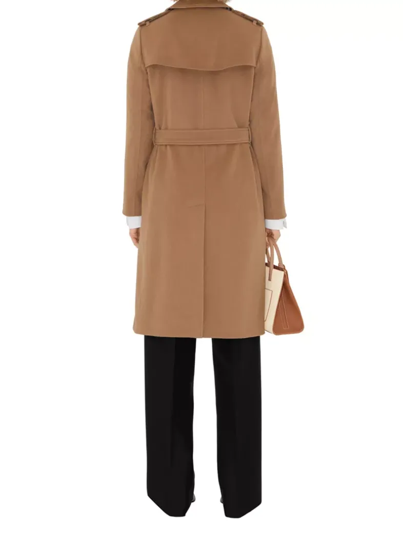 Long Cashmere Blend Kensington Trench Coat