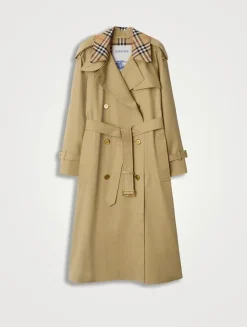 Long Check Collar Castleford Trench Coat