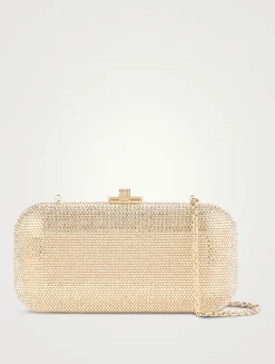 Long Slide Crystal Clutch