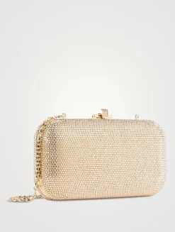 Long Slide Crystal Clutch