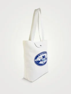 Longchamp x Constantin Riant Medium Le Pliage Collection Canvas Tote Bag