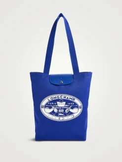 Longchamp x Constantin Riant Medium Le Pliage Collection Canvas Tote Bag