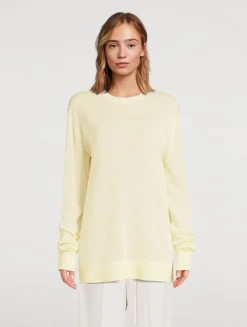 Long-Sleeve Knit T-Shirt
