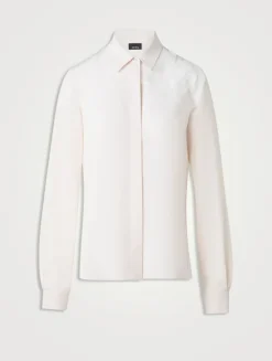 Long-Sleeve Shirt With 3D Anemone Appliqué