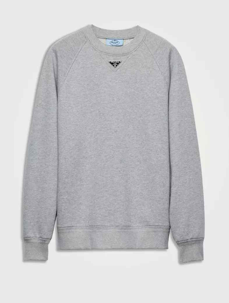 Long-sleeved Cotton Sweatshirt