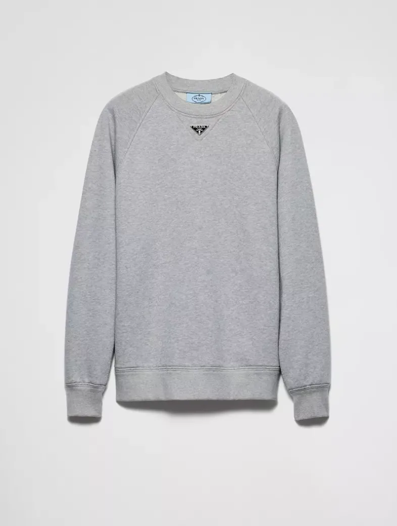 Long-sleeved Cotton Sweatshirt